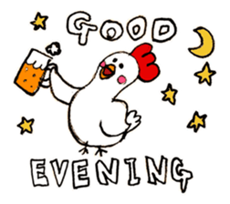 Easygoing animal by Mizky sticker #4202188