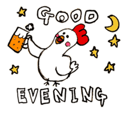 Easygoing animal by Mizky sticker #4202188