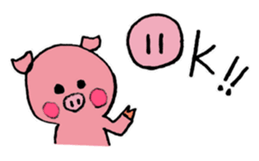 Easygoing animal by Mizky sticker #4202199