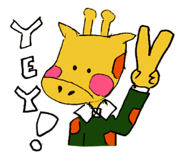 Easygoing animal by Mizky sticker #4202201