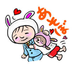 The dog who wants to be a rabbit sticker #4202982