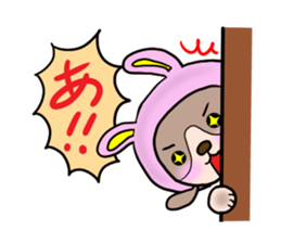 The dog who wants to be a rabbit sticker #4202985