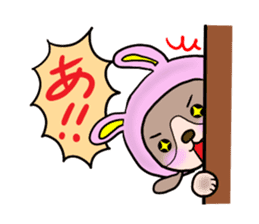 The dog who wants to be a rabbit sticker #4202985