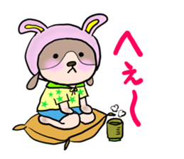 The dog who wants to be a rabbit sticker #4203000