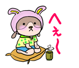 The dog who wants to be a rabbit sticker #4203000