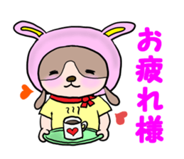 The dog who wants to be a rabbit sticker #4203002