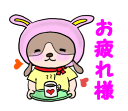 The dog who wants to be a rabbit sticker #4203002