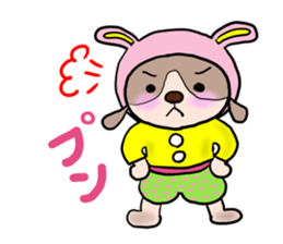 The dog who wants to be a rabbit sticker #4203007