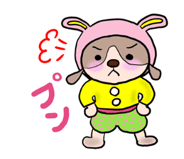 The dog who wants to be a rabbit sticker #4203007