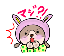 The dog who wants to be a rabbit sticker #4203008