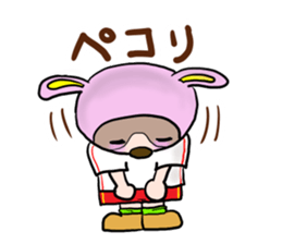 The dog who wants to be a rabbit sticker #4203010