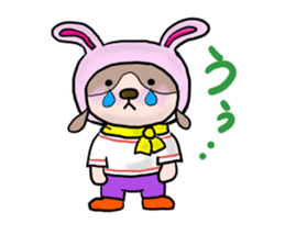 The dog who wants to be a rabbit sticker #4203011
