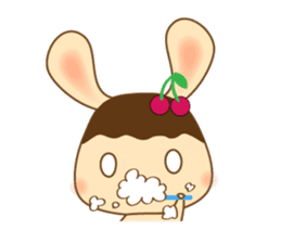 Pudding rabbit (Eng.ver) sticker #4203099