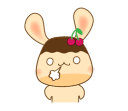 Pudding rabbit (Eng.ver) sticker #4203109