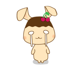 Pudding rabbit (Eng.ver) sticker #4203114