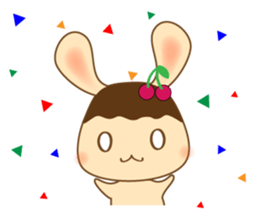 Pudding rabbit (Eng.ver) sticker #4203131