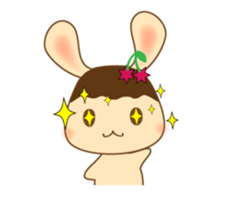 Pudding rabbit (Eng.ver) sticker #4203135