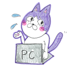 Fashionable Elegant cat sticker #4203258