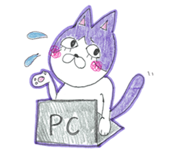 Fashionable Elegant cat sticker #4203258