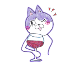 Fashionable Elegant cat sticker #4203259