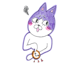 Fashionable Elegant cat sticker #4203260