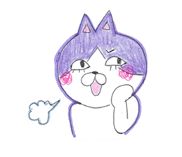 Fashionable Elegant cat sticker #4203267