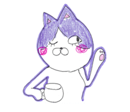 Fashionable Elegant cat sticker #4203268