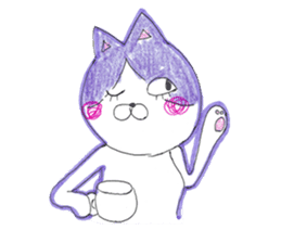 Fashionable Elegant cat sticker #4203268