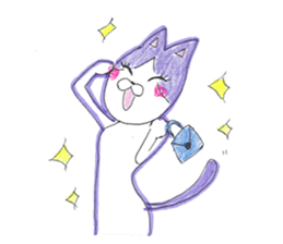 Fashionable Elegant cat sticker #4203276