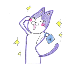 Fashionable Elegant cat sticker #4203276