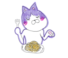 Fashionable Elegant cat sticker #4203279