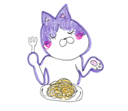 Fashionable Elegant cat sticker #4203279