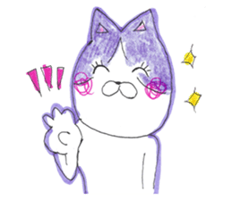 Fashionable Elegant cat sticker #4203282