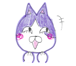 Fashionable Elegant cat sticker #4203284