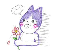 Fashionable Elegant cat sticker #4203289