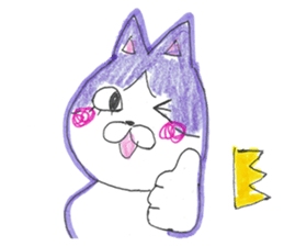 Fashionable Elegant cat sticker #4203290