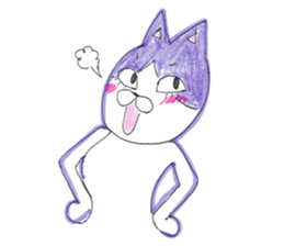 Fashionable Elegant cat sticker #4203293