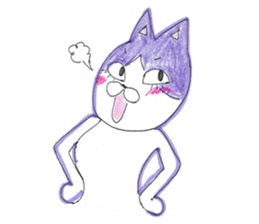 Fashionable Elegant cat sticker #4203293