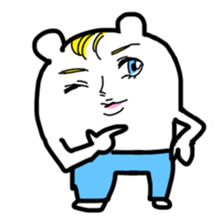 white bear ? sticker #4203424