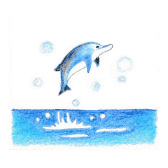 Colored pencil Heartwarming sticker