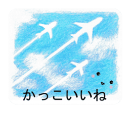 Colored pencil Heartwarming sticker sticker #4204206