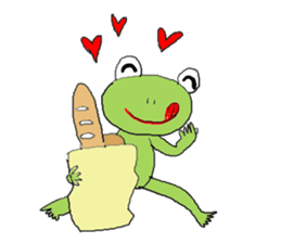 Love, healing frog 2 sticker #4204379