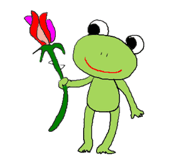 Love, healing frog 2 sticker #4204383