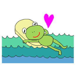 Love, healing frog 2 sticker #4204391