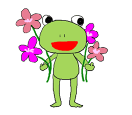 Love, healing frog 2 sticker #4204395