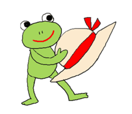 Love, healing frog 2 sticker #4204411