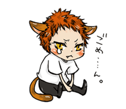 Personification cat boys!! sticker #4204616