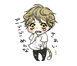 Personification cat boys!! sticker #4204618