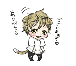 Personification cat boys!! sticker #4204622