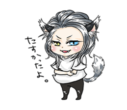 Personification cat boys!! sticker #4204623